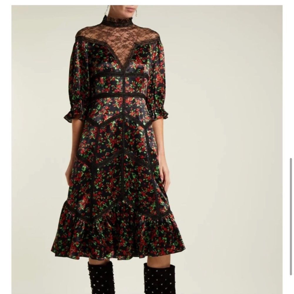 Nwot Valentino lace floral dress - Picture 6 of 12